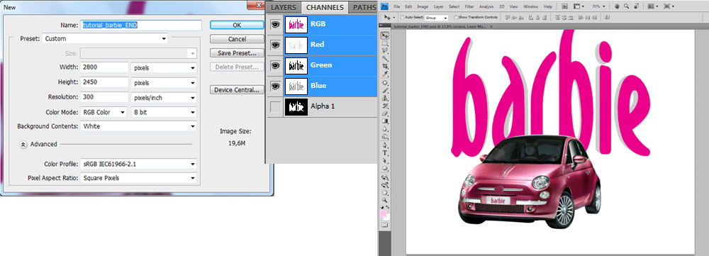 praca w photoshopie